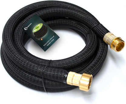 Upgraded Water Hose Extension Adapter, Garden Hose Connector, 3 ft Lead-in Hose, Anti-Kink Design with Integrated Spiral Tube,for Hose Reel/RV/Dehumidifier, Durable/Drinking Water Safe