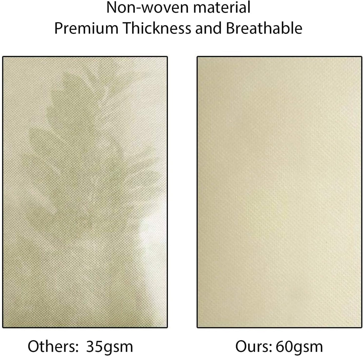 4 Packs 2 Size Plant Covers Freeze Protection, Winter Plant Cover Cold Weather Tree Frost Cloth Warm Blankets Shrub Covers for Outdoor Plant (32''×39''+47''×71'')