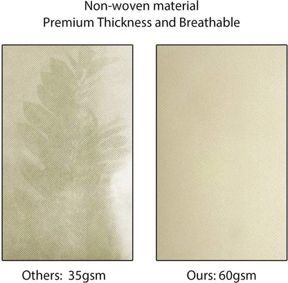 4 Packs 2 Size Plant Covers Freeze Protection, Winter Plant Cover Cold Weather Tree Frost Cloth Warm Blankets Shrub Covers for Outdoor Plant (32''×39''+47''×71'')