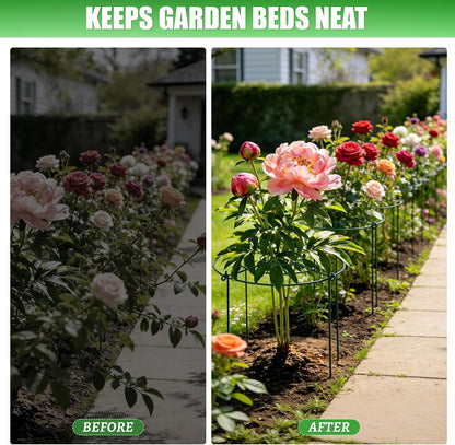 8 Pack Peony Cages and Supports, 11.5 x 20 Inch Plant Support Cage Set