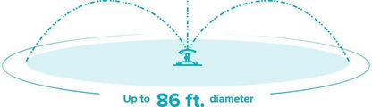 819603-1001 196SPB Impulse Polymer Sled Base Medium Duty Adjustable Pattern Master Circular Sprinkler
