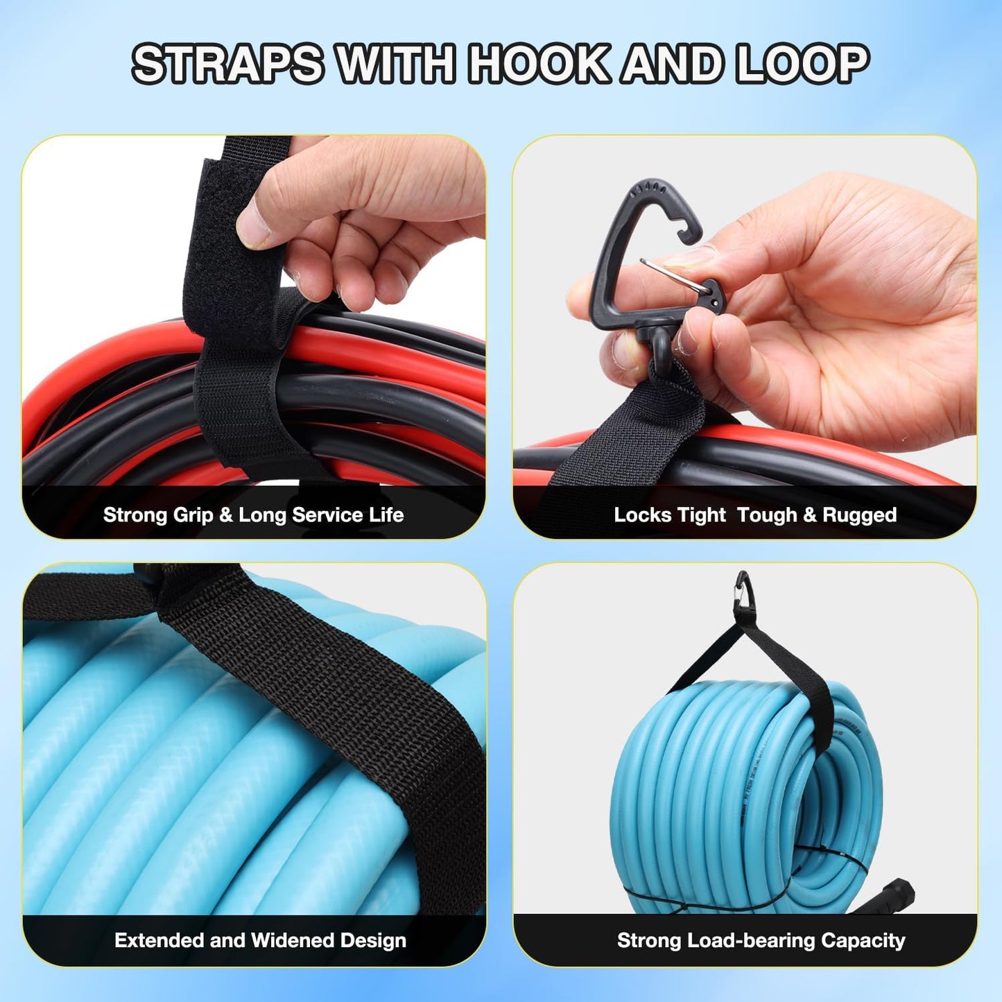 1 Pack RV Sewer Hose Storage Bag, Waterproof Black Dual Zipper