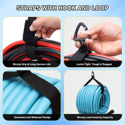 1 Pack RV Sewer Hose Storage Bag, Waterproof Black Dual Zipper