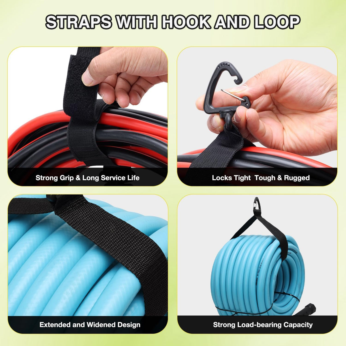 1 Pack RV Sewer Hose Storage Bag, Waterproof Black Dual Zipper