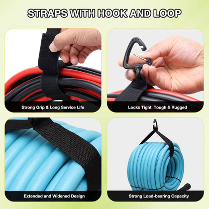 1 Pack RV Sewer Hose Storage Bag, Waterproof Black Dual Zipper