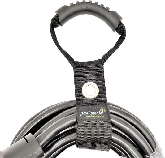 Extension Cord Clip, Storage Strap, Cable Wrap Organizer, Hoop and Loop Hanger Also for Rope,Coil Reel and Hose. (L, 2"x28")