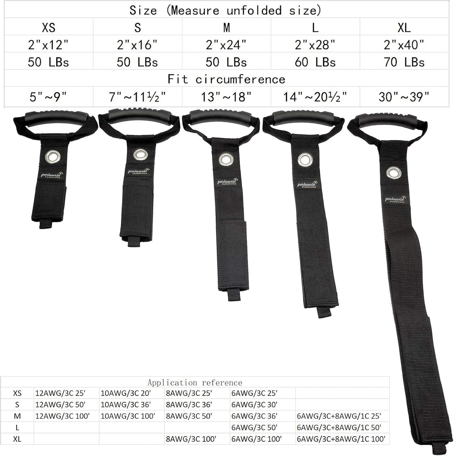 Extension Cord Clip, Storage Strap, Cable Wrap Organizer, Hoop and Loop Hanger Also for Rope,Coil Reel and Hose. (L, 2"x28")