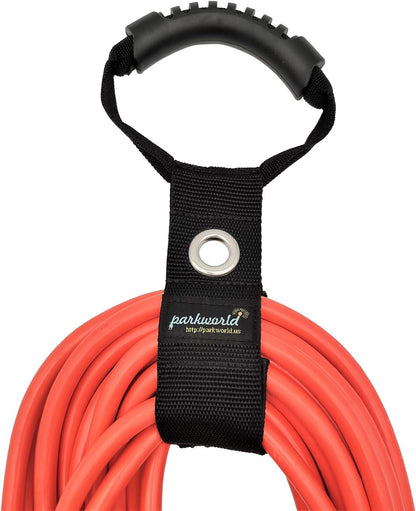 Extension Cord Clip, Storage Strap, Cable Wrap Organizer, Hoop and Loop Hanger Also for Rope,Coil Reel and Hose. (L, 2"x28")