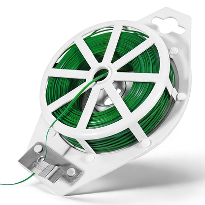 Twist Ties, 262 Feet Sturdy Garden Plant Ties with Built-in Cutter
