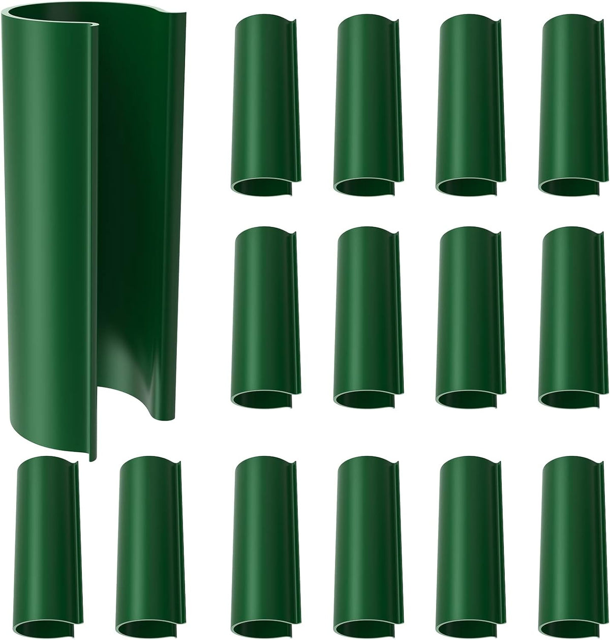 16 Pcs ABS Pipe Clips 2.4" Long Clamps, for 1 Inch PVC Pipe, White