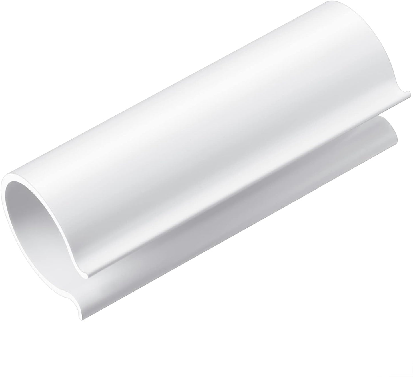 16 Pcs ABS Pipe Clips 2.4" Long Clamps, for 1 Inch PVC Pipe, White