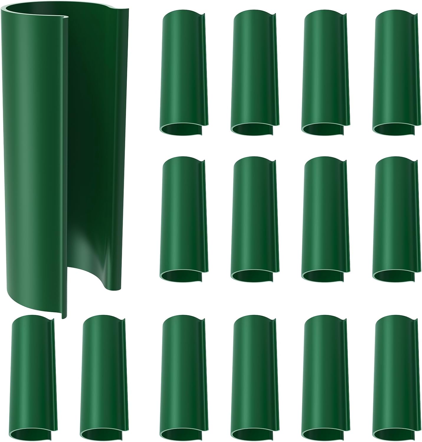 16 Pcs ABS Pipe Clips 2.4" Long Clamps, for 1 Inch PVC Pipe, White