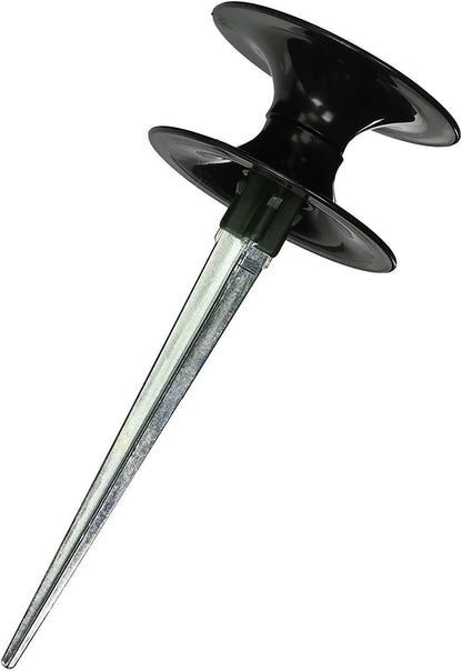 Hose Guide Spike - Keeps Garden Hose Out of Flower beds - Zinc Coated Rust Free Long Metal Spike - Sturdy Heavy Duty Design - Color Blends with Yard (1)