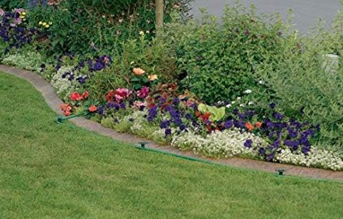 Hose Guide Spike - Keeps Garden Hose Out of Flower beds - Zinc Coated Rust Free Long Metal Spike - Sturdy Heavy Duty Design - Color Blends with Yard (1)