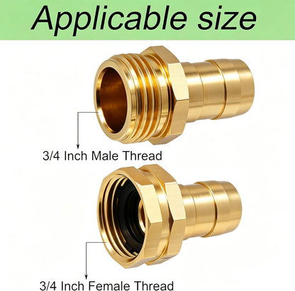Triumpeek Garden Hose Repair Connector, 4 Sets, Aluminum