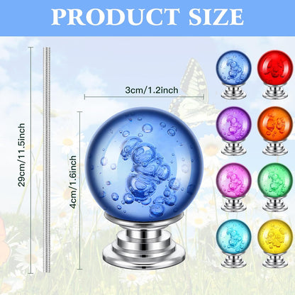 Pack of 8 Garden Beaded Stakes Wands Kit DIY Mini Fairy Sticks Rods