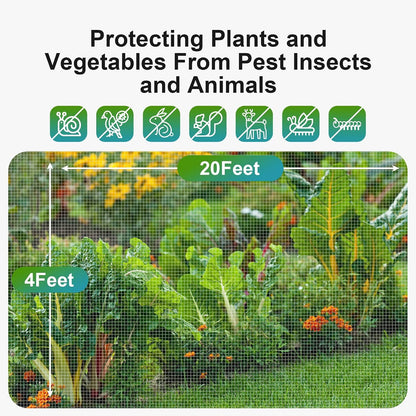 Garden Netting Bird Net 4x20Ft for Bug Protection