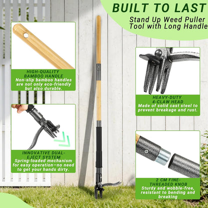Weed Puller Tool for Garden Lawn Yard, 43.5"