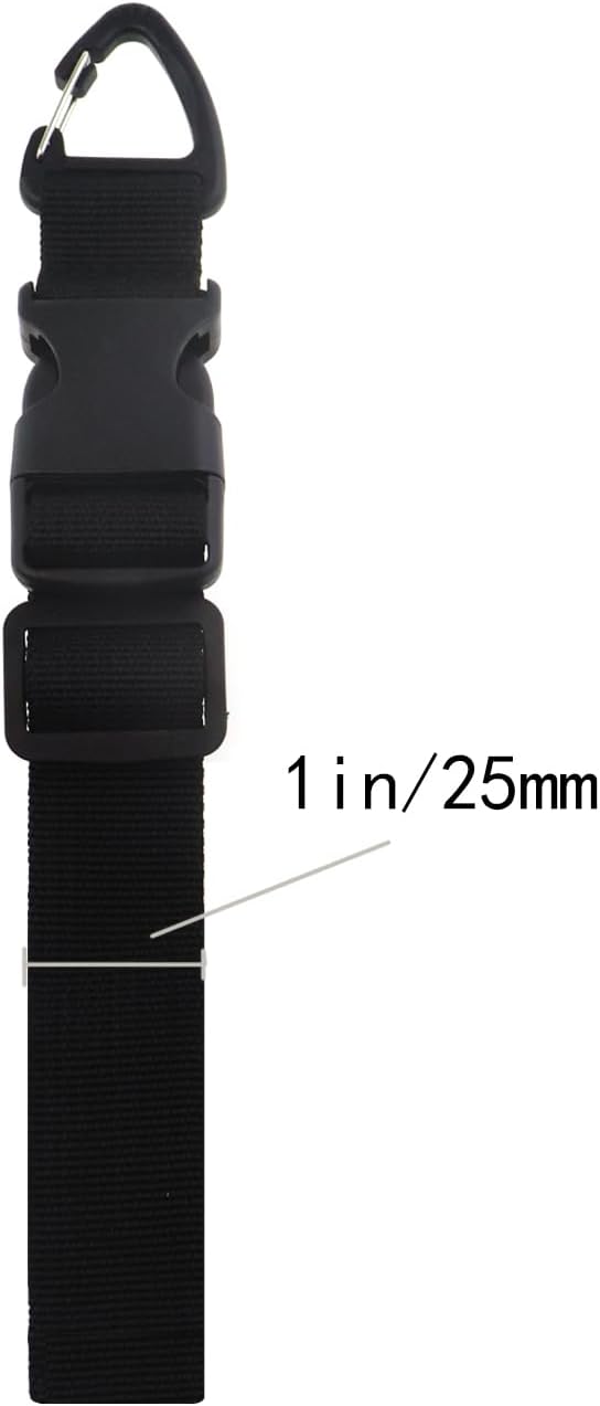 4PCS 17 Inch Heavy Duty Storage Tape Triangular Clip Black Extension Cable Bracket Strap Suitable for Packaging/Storing Christmas Light Tool Cord Hose