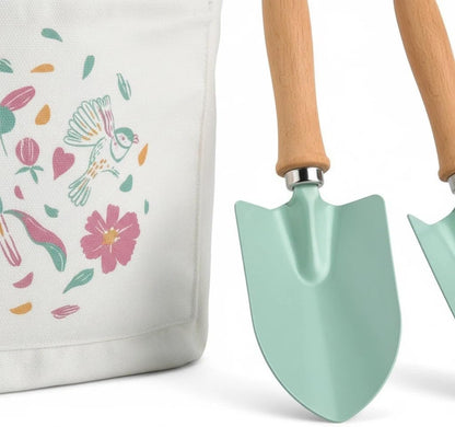 Toddler Gardening Tools Set for Kids 2-5 Years, 4pcs Outdoor Sand & Beach Toys with Shovel Rake, Children’s Garden Kit, Educational Toys & Birthday Gifts for Boys Girls