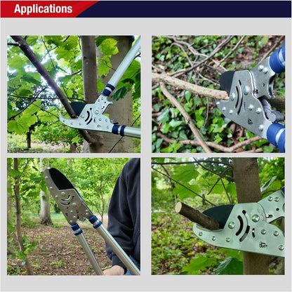 8290RS Razorsharp Heavy Duty Telescopic Ratchet Anvil Loppers, Extendable 40 1/2" Handles, Ideal for Cutting Thick Hard To Reach Branches, Powerful Ratcheting Mechanism