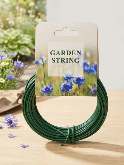 50FT Garden Wire Heavy Duty Green Coated Plant Twist Tie Garden Training Wire