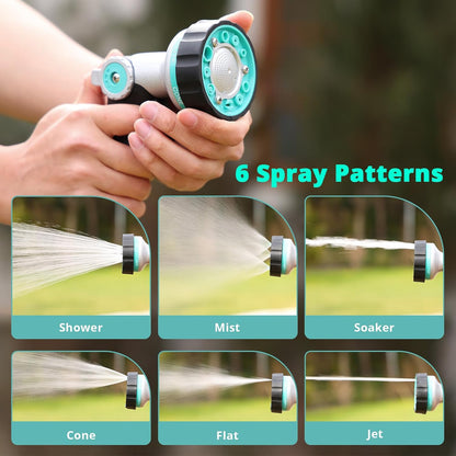 Garden Hose Nozzle Sprayer, Heavy Duty Metal Water Garden Nozzle