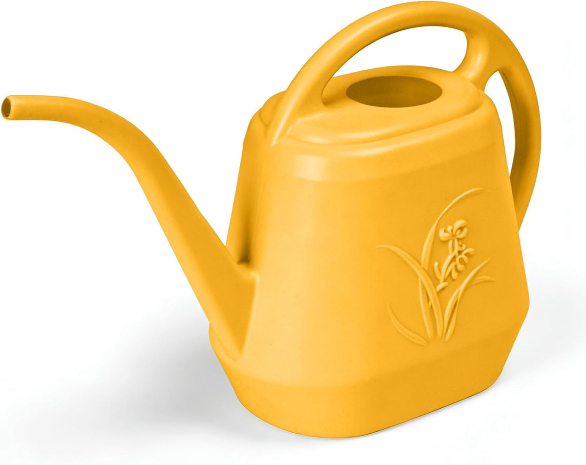 Plastic Watering Can - for Indoor and Outdoor Home Garden Plants - with Long Spout - Blue - 1/2 Gallon