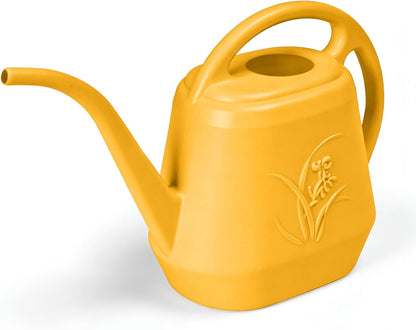 Plastic Watering Can - for Indoor and Outdoor Home Garden Plants - with Long Spout - Blue - 1/2 Gallon