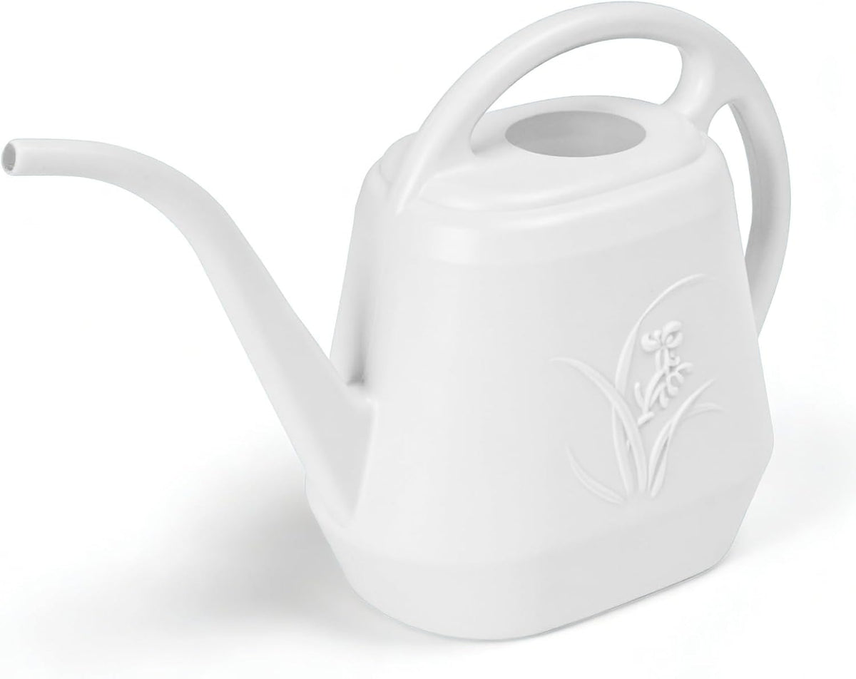 Plastic Watering Can - for Indoor and Outdoor Home Garden Plants - with Long Spout - Blue - 1/2 Gallon