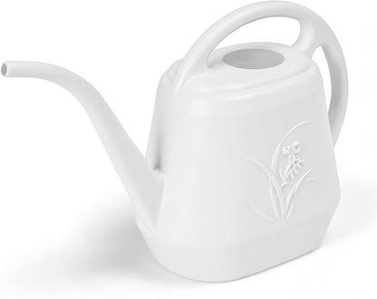 Plastic Watering Can - for Indoor and Outdoor Home Garden Plants - with Long Spout - Blue - 1/2 Gallon