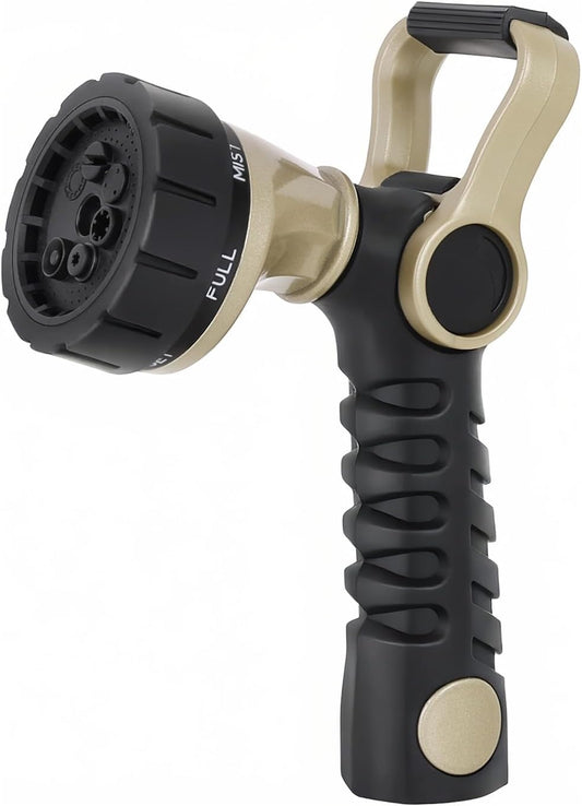 Garden Hose Nozzle Heavy Duty, Fireman Style Water Hose Nozzle