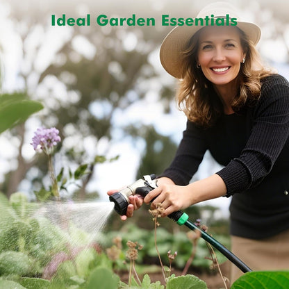 Garden Hose Nozzle Heavy Duty, Fireman Style Water Hose Nozzle