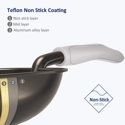 Cat Litter Scoop, Non-Stick Plated Aluminum Alloy Sifter, Kitty Durable Metal Scooper, Deep Shovel, Long Handle, Kitten Pooper Lifter, Size Medium, Coated Black Body with Turkish Blue Handle