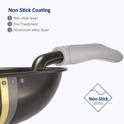 Cat Litter Scoop, Non-Stick Plated Aluminum Alloy Sifter, Kitty Durable Metal Scooper, Deep Shovel, Long Handle, Kitten Pooper Lifter, Size Medium, Coated Black Body with Turkish Blue Handle
