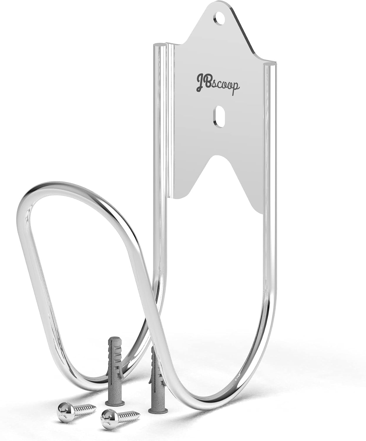 Stainless Steel Garden Hose Hanger, Heavy Duty Wall Mount Holder (1, 80 Foot)