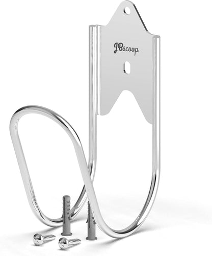 Stainless Steel Garden Hose Hanger, Heavy Duty Wall Mount Holder (1, 80 Foot)
