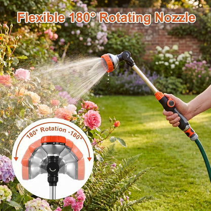 18 Inch Watering Wand for Garden Hose with 8 Spray Patterns