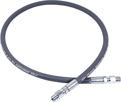 Pressure Washer Whip Hose 4 FT For Hose Reel, Dual Swivel Connector
