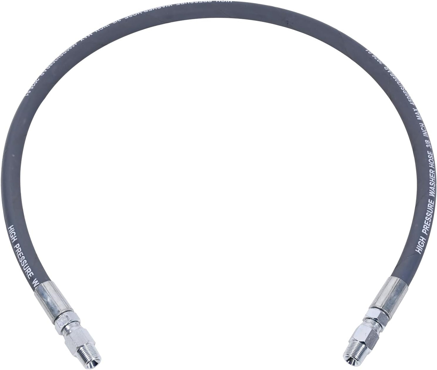 Pressure Washer Whip Hose 4 FT For Hose Reel, Dual Swivel Connector