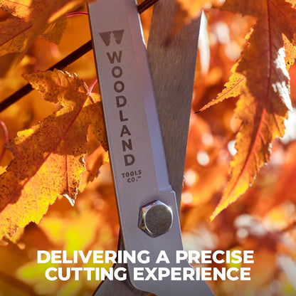 Woodland Tools Heavy Duty Hedge Shears, 23 Inch Manual Hedge Clippers with 10 Inch Lever-Assist Blades and Non Stick Coating, Branch Trimmer for Dense Shrubs and Overgrown Hedges