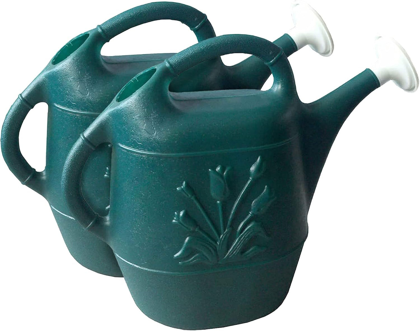 Union Products Watering Can, 2 Gallon Plastic Gardening Water Jug with 2 Handles for Garden, Indoor Plants, and Outdoor Flower Pots, Green