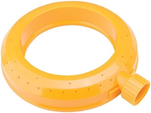 Plastic Circle Ring Sprinkler - 30 Feet Watering Coverage - High Impact Plastic Construction - Works for high or Low Water Pressure