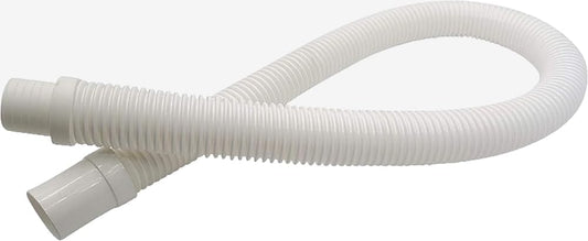 48" Pool Style White Leader Hose Replacement for Hayward, Kreepy, AquaBug and Most Automatic Suction Pool Cleaners, 48” x 1-1/2”