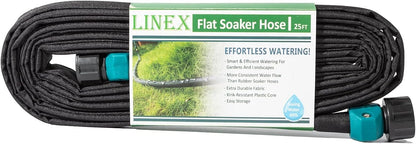 Garden Flat Soaker Hose 1/2" x 15 ft for Garden Beds Drip Irriagtion Hoses Heavy Duty Save Water 80%