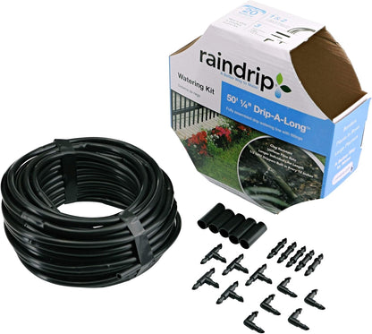 R560DP Drip Watering System, Automatic Drip Irrigation System with Timer for Containers and Hanging Baskets, Waters up to 20 Plants, Includes 20 Drippers, Black