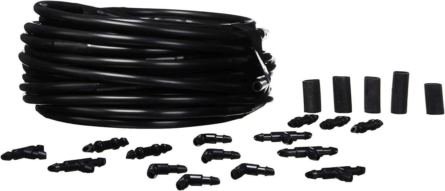 R560DP Drip Watering System, Automatic Drip Irrigation System with Timer for Containers and Hanging Baskets, Waters up to 20 Plants, Includes 20 Drippers, Black
