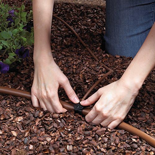 R560DP Drip Watering System, Automatic Drip Irrigation System with Timer for Containers and Hanging Baskets, Waters up to 20 Plants, Includes 20 Drippers, Black