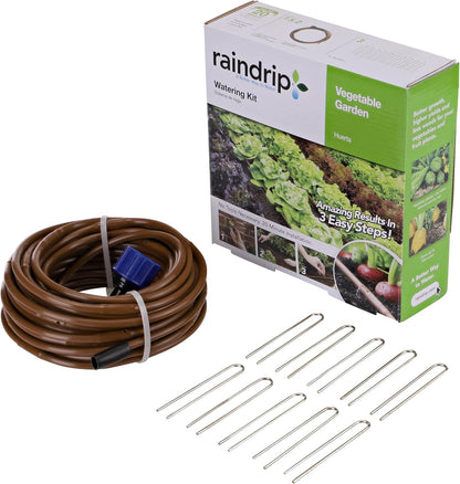 R560DP Drip Watering System, Automatic Drip Irrigation System with Timer for Containers and Hanging Baskets, Waters up to 20 Plants, Includes 20 Drippers, Black