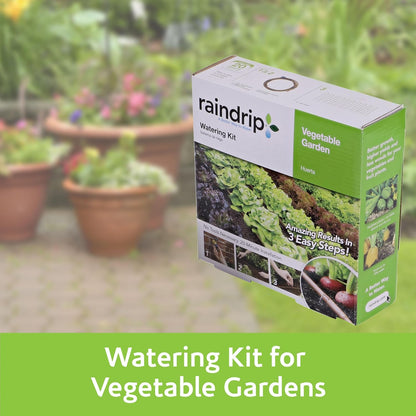 R560DP Drip Watering System, Automatic Drip Irrigation System with Timer for Containers and Hanging Baskets, Waters up to 20 Plants, Includes 20 Drippers, Black
